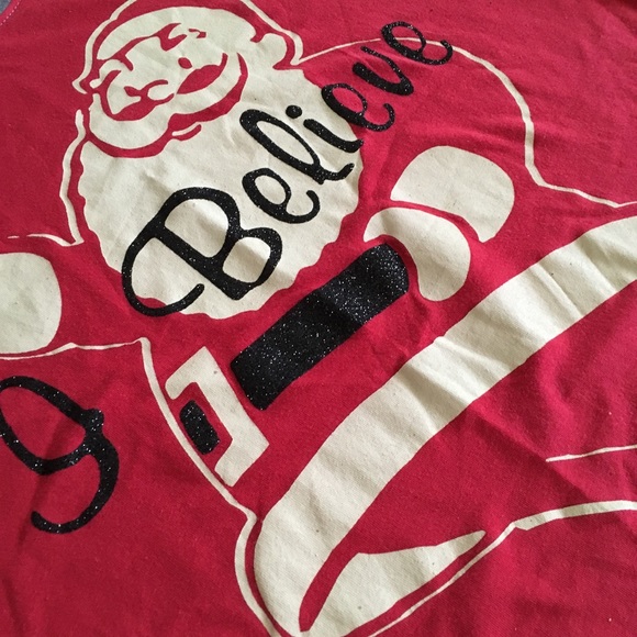 SOLD I Believe Santa glitter T-shirt XXL - Picture 3 of 5